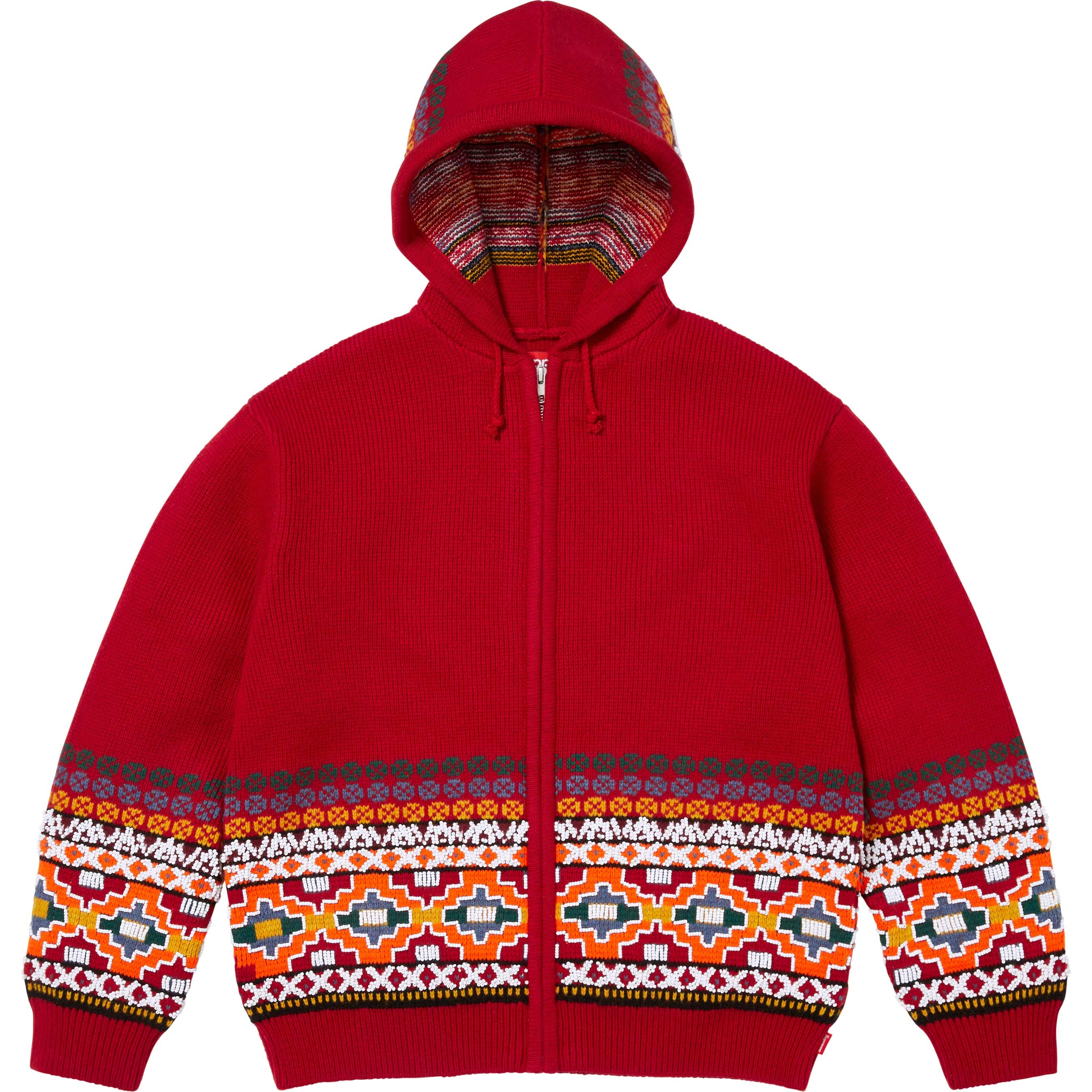 Beaded Zip Up Hooded Sweater view 10